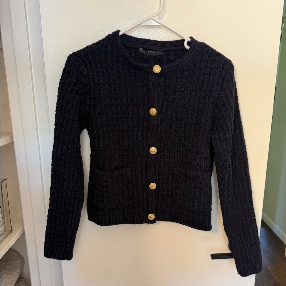 Mango knitted cardigan with gold buttons